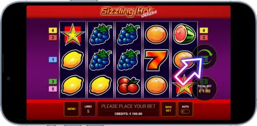 Sizzling Hot Start Button