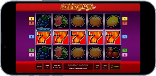 Sizzling Hot Hauptgewinn