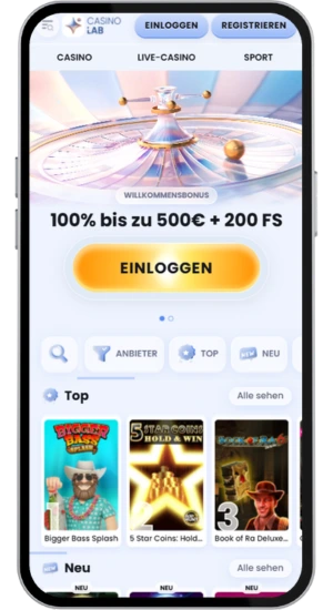 Auswahl eines geprüften Casinos